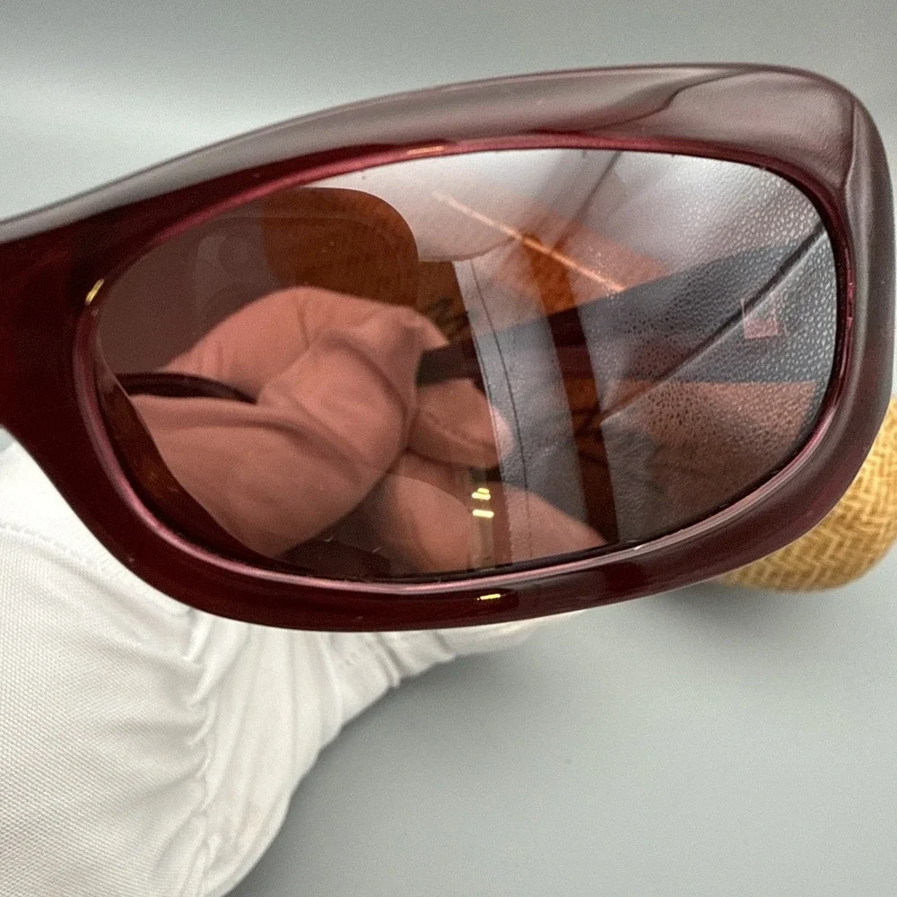 Maui Jim Authentic Ruby Red Frame+Maui Rose Polarized Sunglasses- Retired & Case